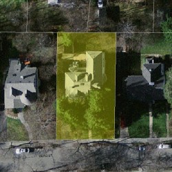 523 Ward St, Newton MA 02459-1109 aerial view