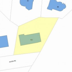 152 Hagen Rd, Newton MA 02459-2755 plot plan