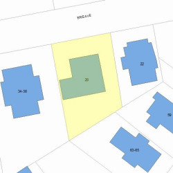 30 Erie Ave, Newton MA 02461-1514 plot plan