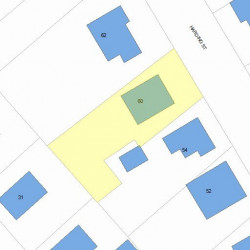 60 Harding St, Newton MA 02465-1320 plot plan