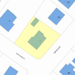 3 Fair Oaks Ave, Newton MA 02460-1216 plot plan