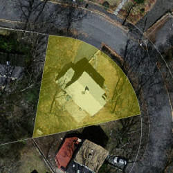 59 Roundwood Rd, Newton MA  02464-1218 aerial view