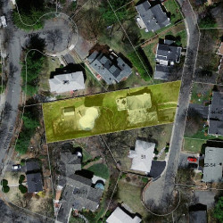 43 Troy Ln, Newton MA  02468-1016 aerial view