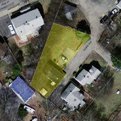17 Duane Ave, Newton MA  02465-1440 aerial view