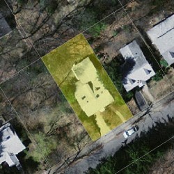 25 Wallace St, Newton MA 02461-1921 aerial view