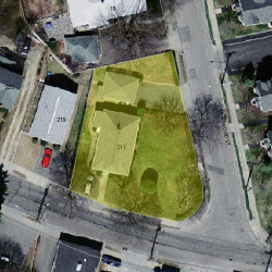211 Webster St, Newton MA 02465-1851 aerial view