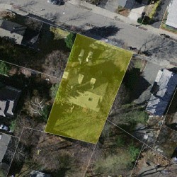 88 Gardner St, Newton MA 02458-1405 aerial view