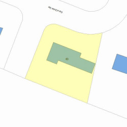 63 Pickwick Rd, Newton MA 02465-2818 plot plan