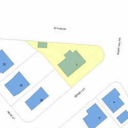 5 Hersey St, Newton MA  02461-1710 plot plan
