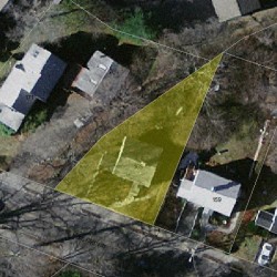 165 Jackson St, Newton MA 02459-2520 aerial view