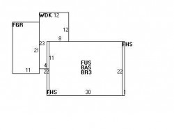 46 Cherry St, Newton MA 02465-1237 floor plan