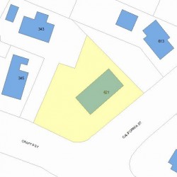 621 California St, Newton MA 02460-1242 plot plan