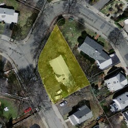 20 Kensington St, Newton MA  02460-1312 aerial view