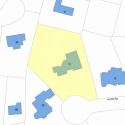 23 Laura Rd, Newton MA  02468-2163 plot plan