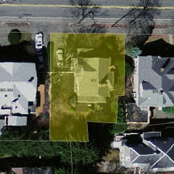 976 Beacon St, Newton MA  02459-1725 aerial view