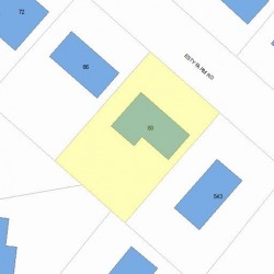 60 Esty Farm Rd, Newton MA 02459-3608 plot plan