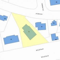 76 Jackson St, Newton MA 02459-2512 plot plan