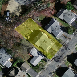 27 Tanglewood Rd, Newton MA  02459-2849 aerial view