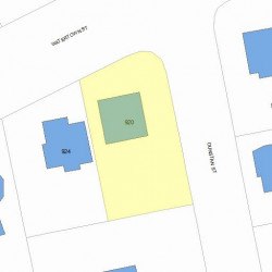 920 Watertown St, Newton MA  02465-2124 plot plan