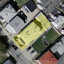 70 Hawthorn St, Newton MA 02458-1215 aerial view