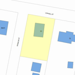 63 Cornell St, Newton MA 02462-1320 plot plan