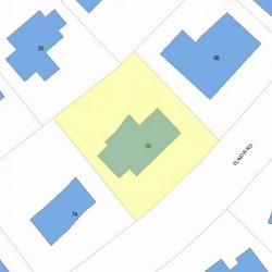 80 Elinor Rd, Newton MA 02461-1835 plot plan