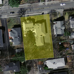 286 Cabot St, Newton MA 02460-2265 aerial view