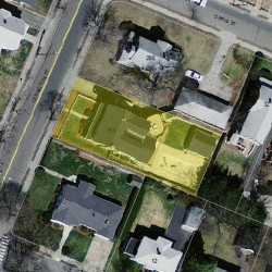 304 Lexington St, Newton MA 02466-1220 aerial view