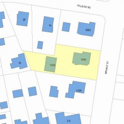 1099 Walnut St, Newton MA 02461-1259 plot plan