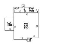 360 Ward St, Newton MA  02459-1270 floor plan