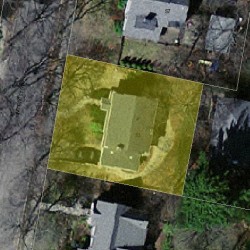 53 Pine Crest Rd, Newton MA 02459-2143 aerial view