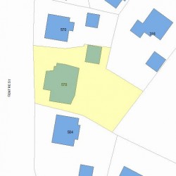 578 Centre St, Newton MA 02458-2325 plot plan