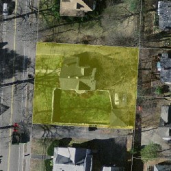 110 Parker St, Newton MA 02459-2552 aerial view