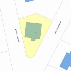 10 Boulevard Rd, Newton MA 02459-1204 plot plan