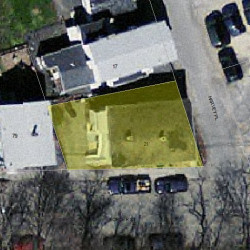 21 Harvey Pl, Newton MA 02465-2020 aerial view