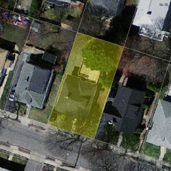 17 Dana Rd, Newton MA  02465-1144 aerial view