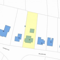 64 Paulson Rd, Newton MA 02468-1028 plot plan