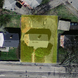 703 Boylston St, Newton MA 02461-1805 aerial view