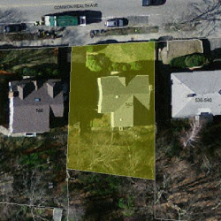 542 Commonwealth Ave, Newton MA 02459-1634 aerial view