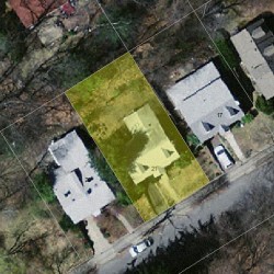 21 Wallace St, Newton MA  02461-1921 aerial view