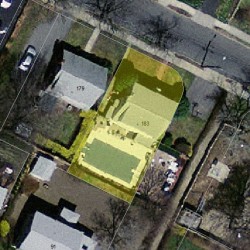 183 Adams Ave, Newton MA 02465-1502 aerial view