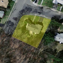 70 Marcellus Dr, Newton MA  02459-2935 aerial view