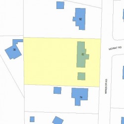 82 Windsor Rd, Newton MA 02468-1505 plot plan