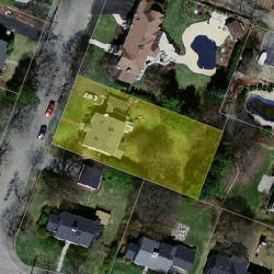 84 Winslow Rd, Newton MA  02468-1712 aerial view