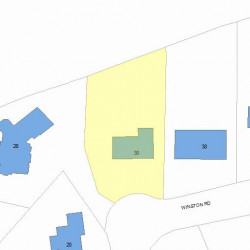 30 Winston Rd, Newton MA  02459-3062 plot plan