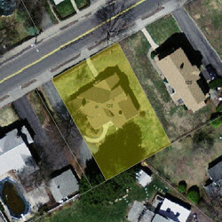 126 Auburndale Ave, Newton MA 02465-1420 aerial view