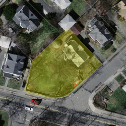 61 Judkins St, Newton MA  02460-1415 aerial view