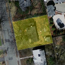 12 Hemlock Rd, Newton MA  02464-1207 aerial view
