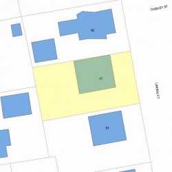 47 Linden St, Newton MA 02464-1430 plot plan