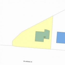 323 California St, Newton MA 02458-1052 plot plan